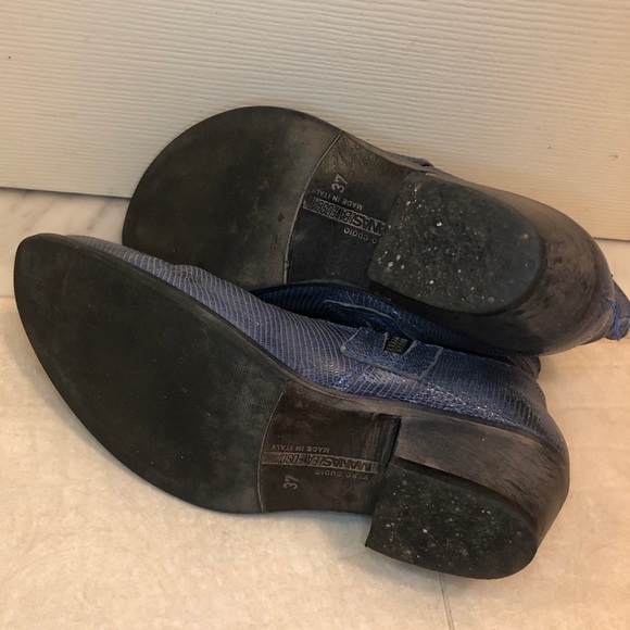 Manas Lea Foscati Leather Italian Cowboy Boots - Picture 5 of 14